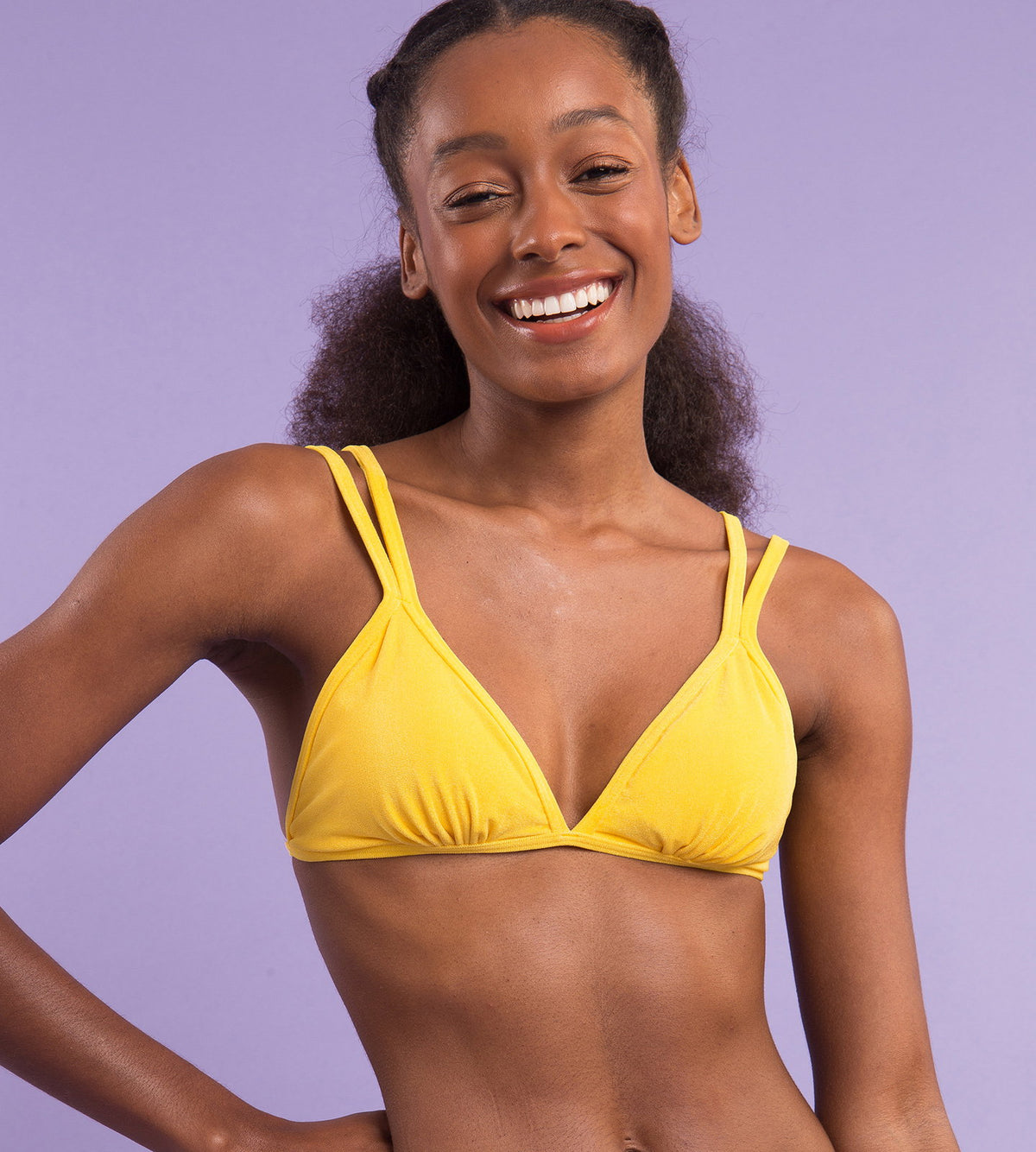 Image 08: Rio De Sol Bikini Tops Top Malibu-Yellow Tri-Duo