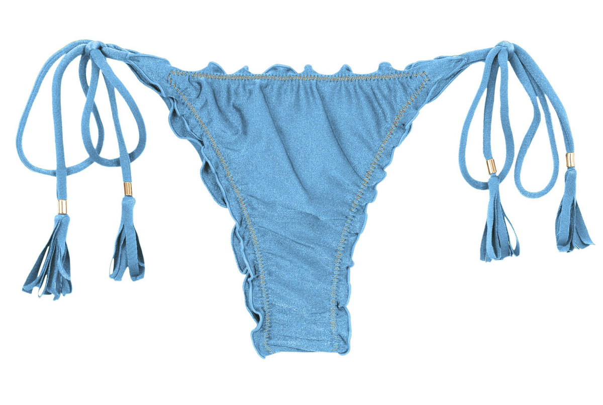Product Front: Rio De Sol Bikini Bottoms Bottom Shimmer-Baltic-Sea Frufru-Fio