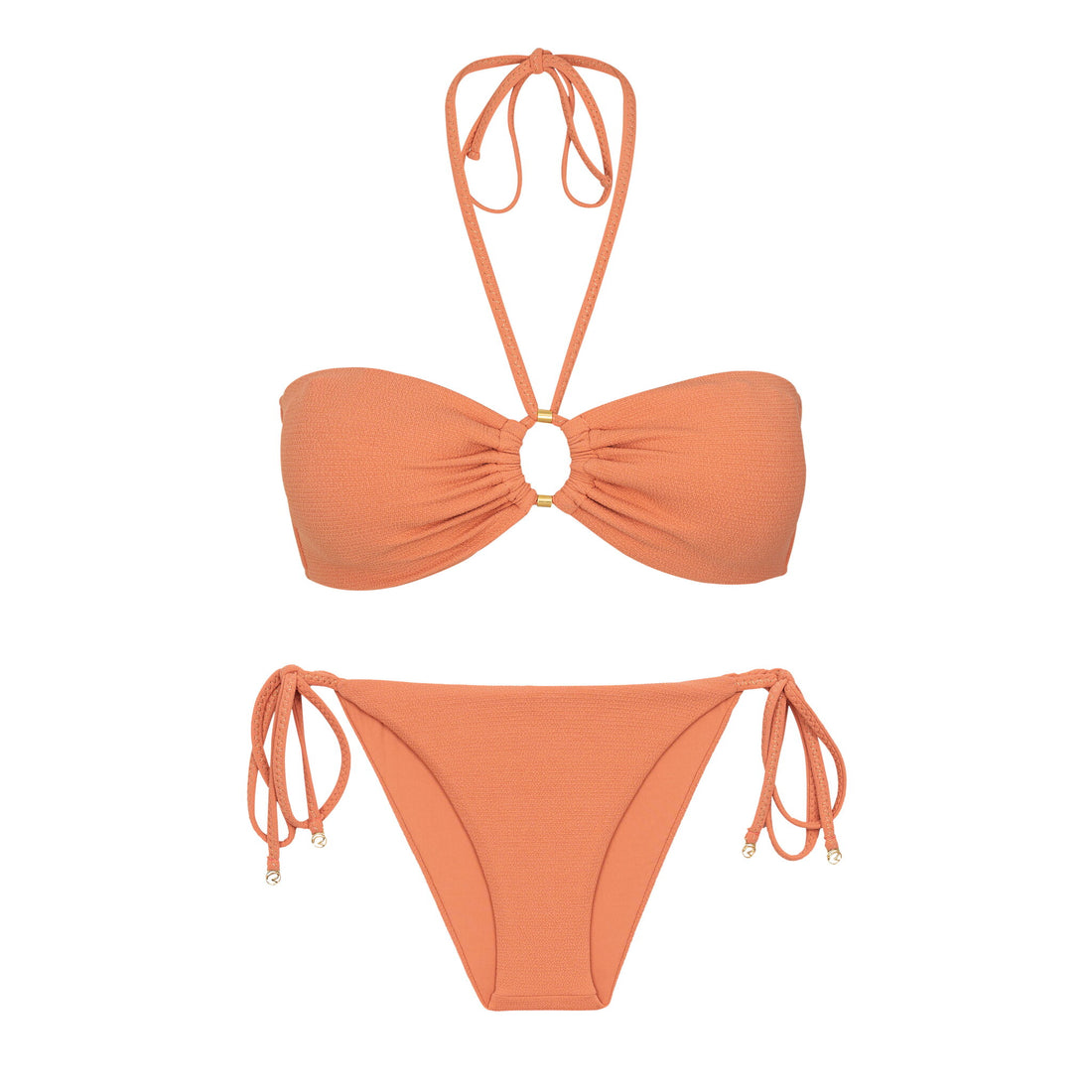 Product Front: Rio De Sol Two Piece Swimwear Set Sand-Argila Tayra Lacinho