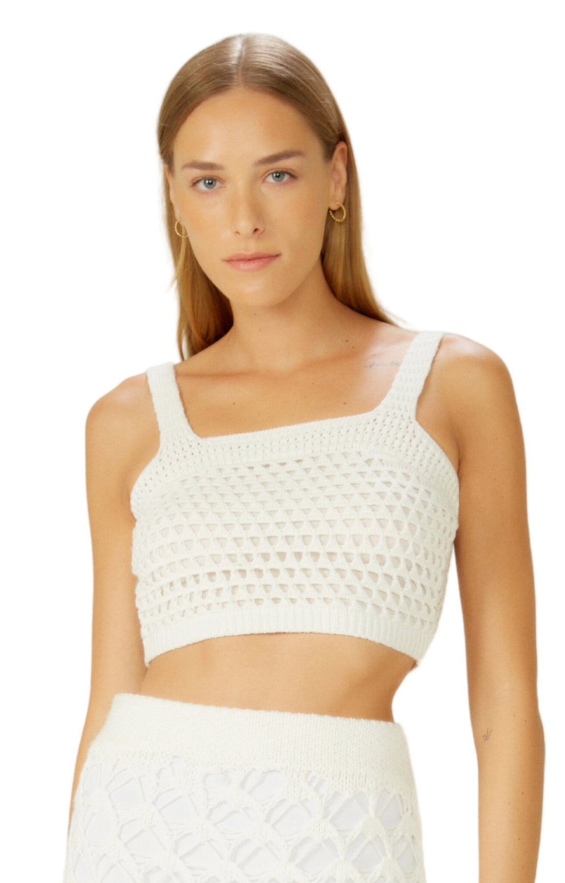 Gallery: Blueman Beach Tops Off-White Top-Tricot