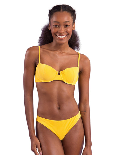 Gallery: Rio De Sol Two Piece Swimwear Set Malibu-Yellow Balconet Essential-Comfy