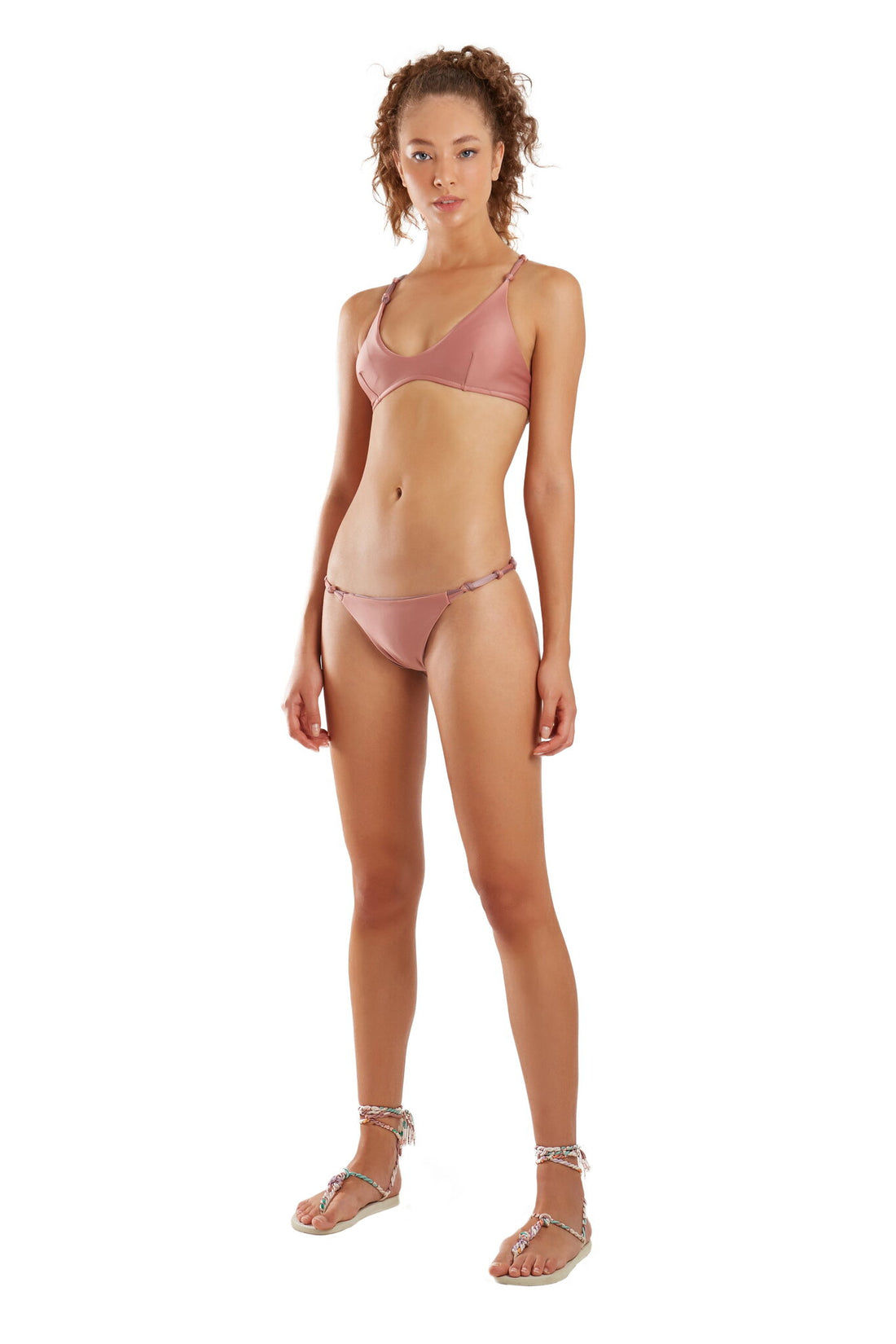 Model Front: Blueman Bikini Tops Top Ploc Marrom