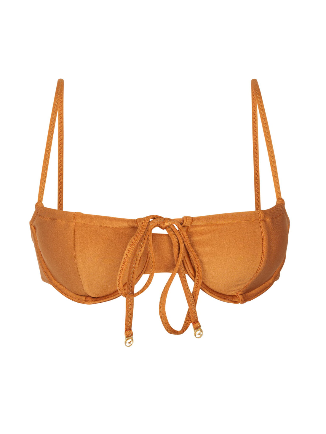 Product Front: Rio De Sol Bikini Tops Top Shimmer-Nocciola Balconet-Tie
