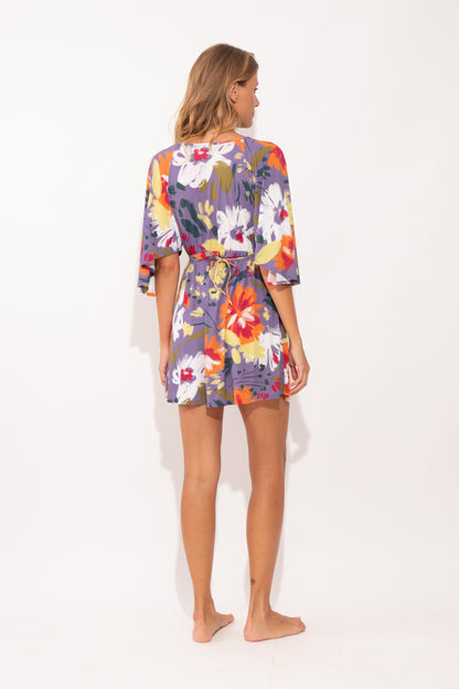 Garden-Flower Mini Dress