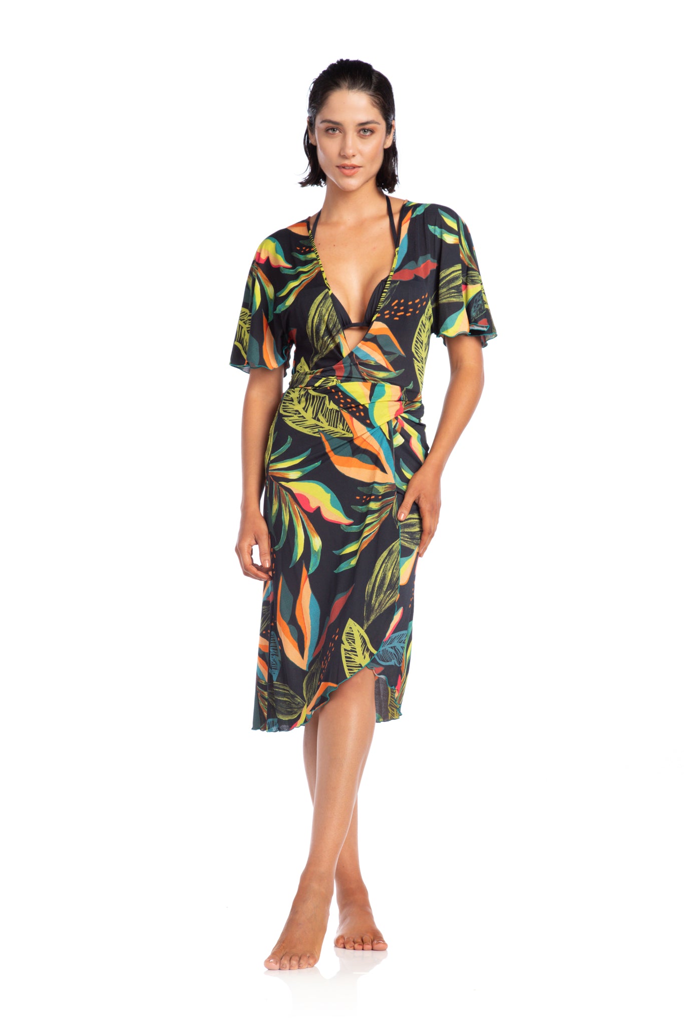 Model Front: La Playa Maxi Dresses Borboleta Jardins