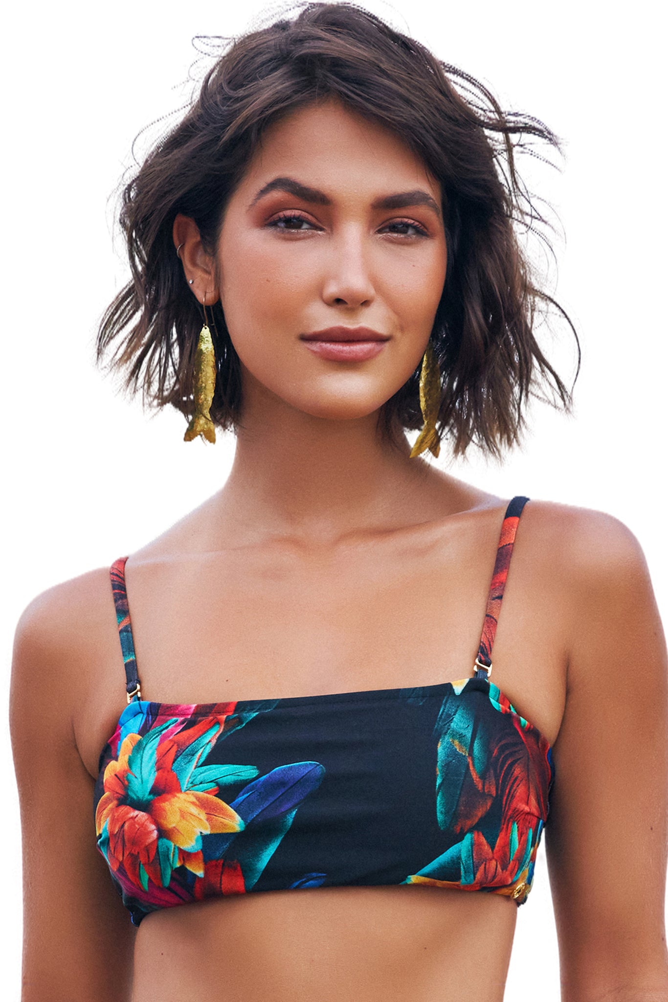 Gallery: Lua Morena Top Top Bandeau Brinco Preto