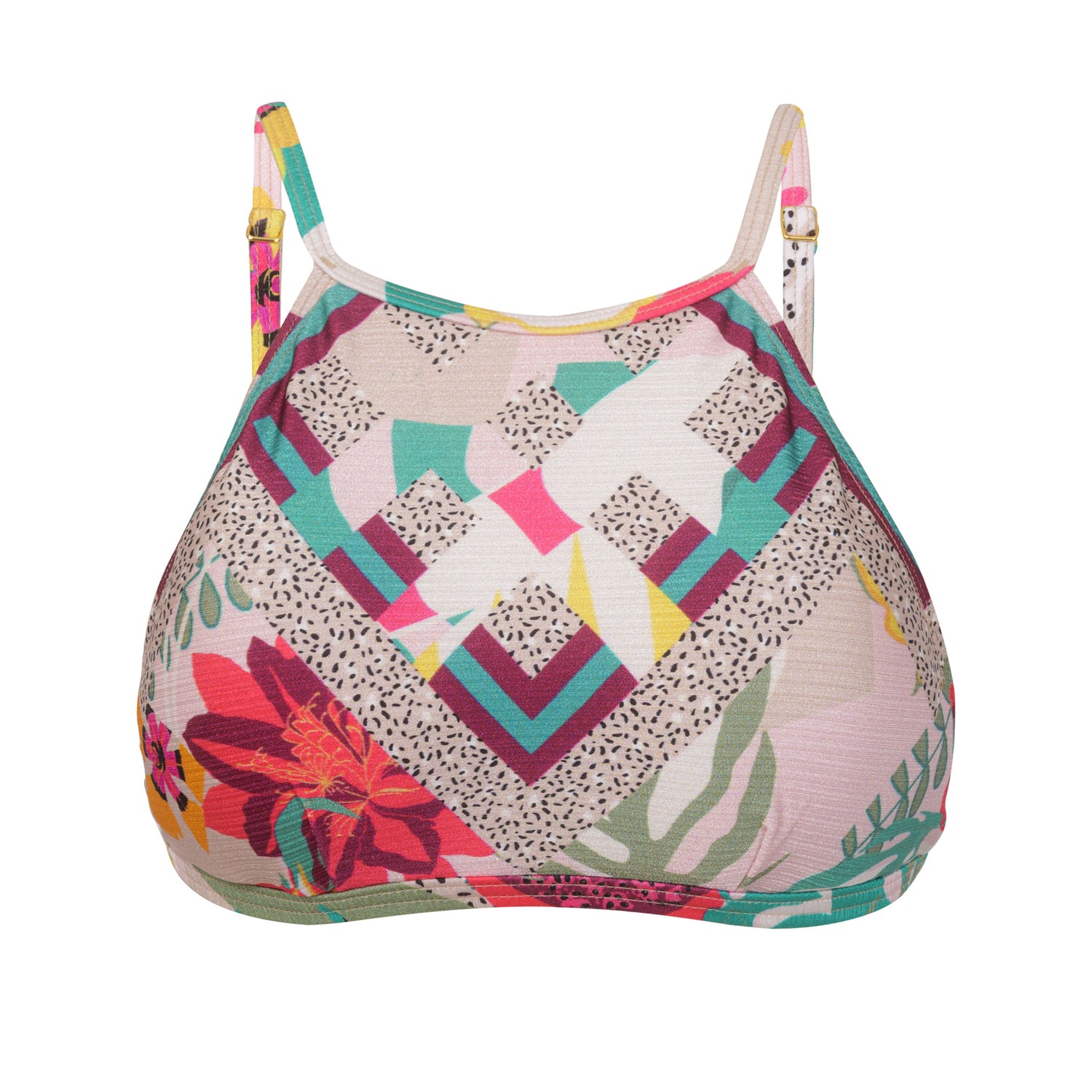 Model Front: Lua Morena Top Top Cropped Ripple Pitaia Do Cerrado