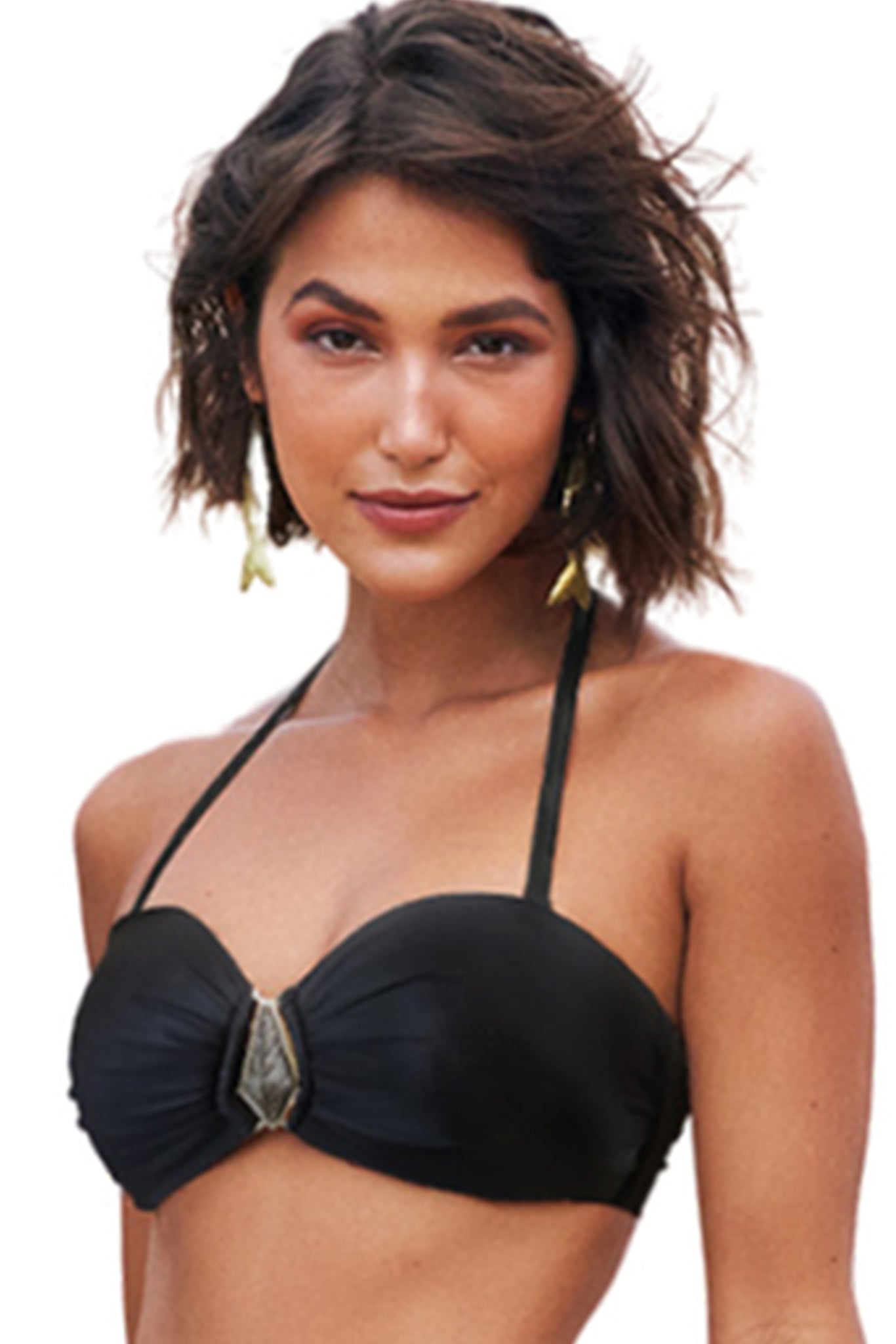 Gallery: Lua Morena Top Top Metal Liso Preto