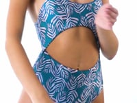 Video: Rio De Sol One-Piece Palms-Blue Ivy