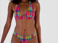 Video: Rio De Sol Two Piece Swimwear Set Tulip-Garden Halter-Cos Essential-Comfy