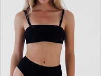 Video: Rio De Sol Top Top Shimmer-Black Bandeau-Reto