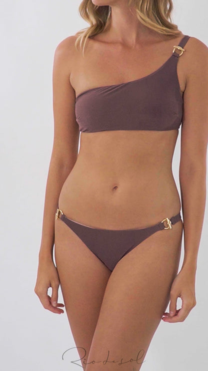 Video: Rio De Sol Bikini Bottoms Bottom Malibu-Ebano Bia