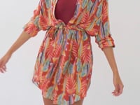 Video: Rio De Sol Shirtdress Sea-Bloom Chemise Gabriele