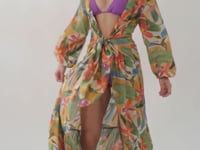 Video: Rio De Sol Maxi Dresses Tropical Long Dress Verona
