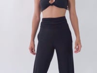 Video: Rio De Sol Beach Trousers Black Pants Knot