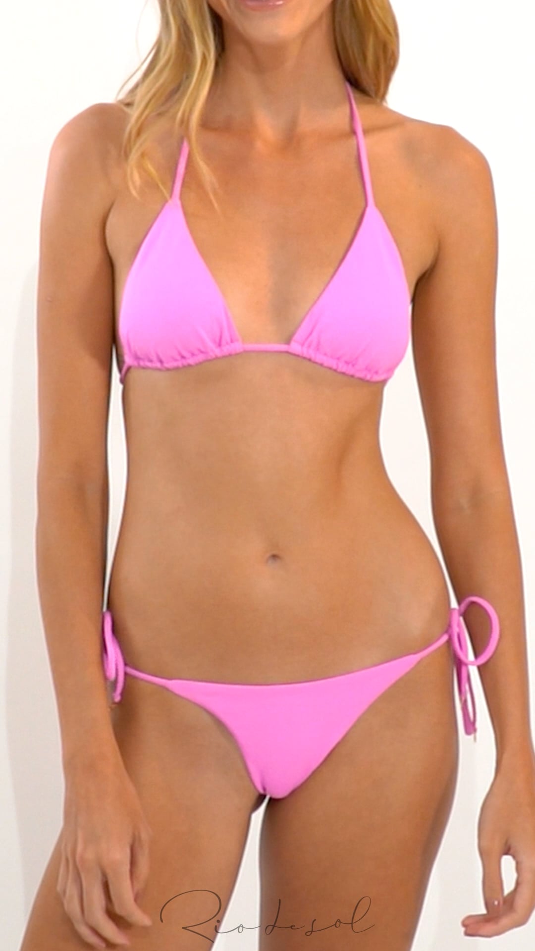 Video: Rio De Sol Bikini Bottoms Bottom Crespinho-Rosa Ibiza-Comfy