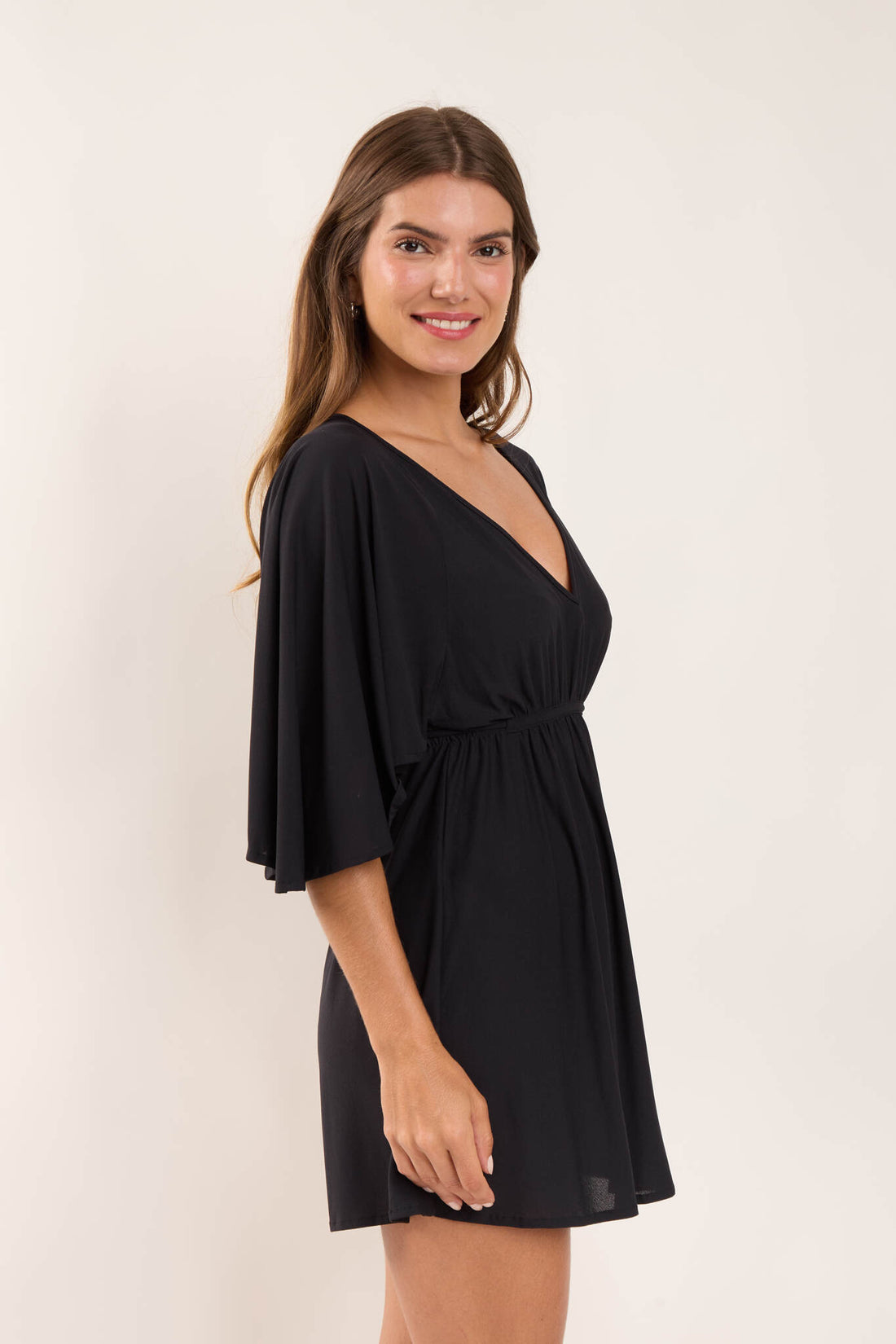 Image 02: Rio De Sol Beach Dresses Black Mini Dress
