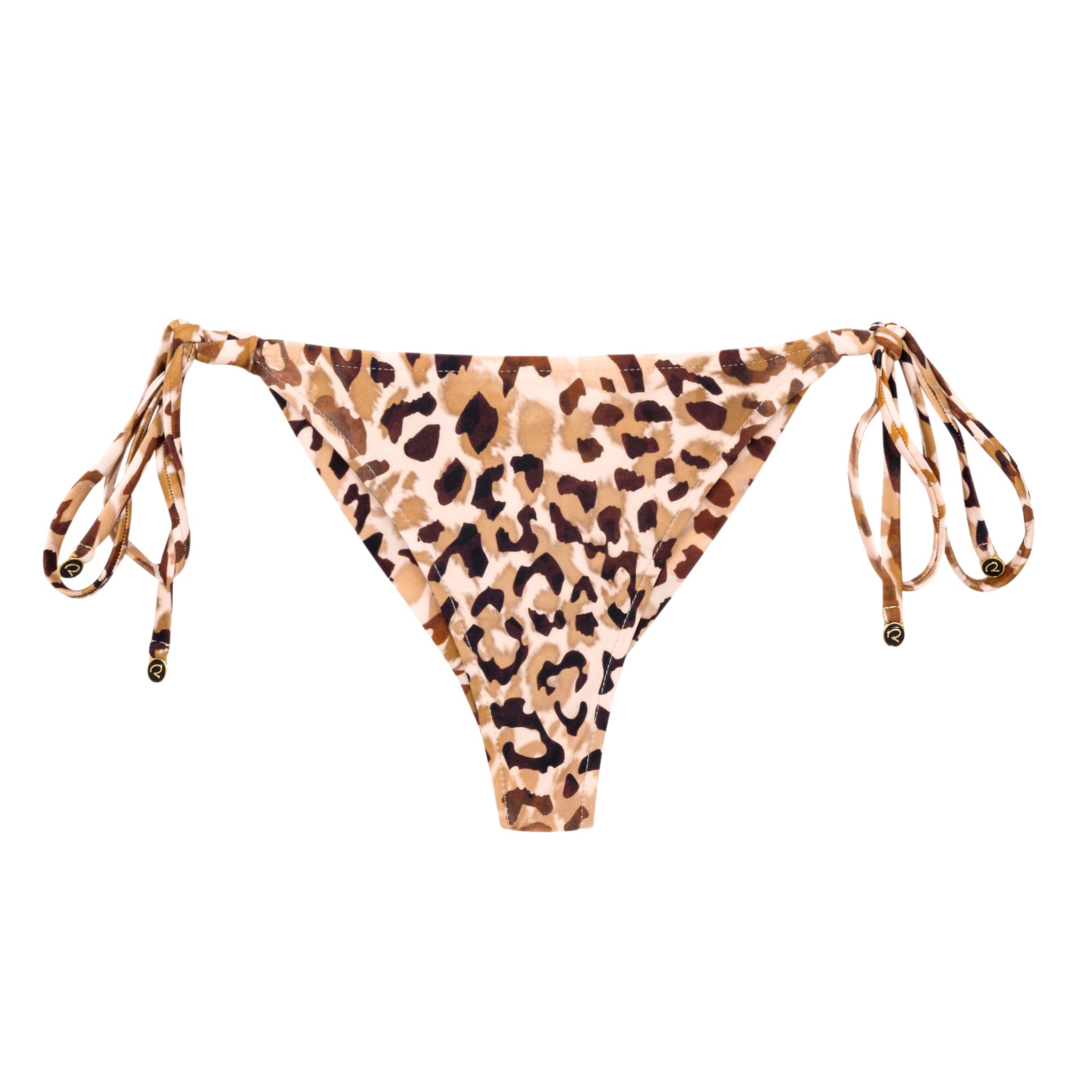 Product Front: Rio De Sol Bottom Bottom Leopard Cheeky-Tie