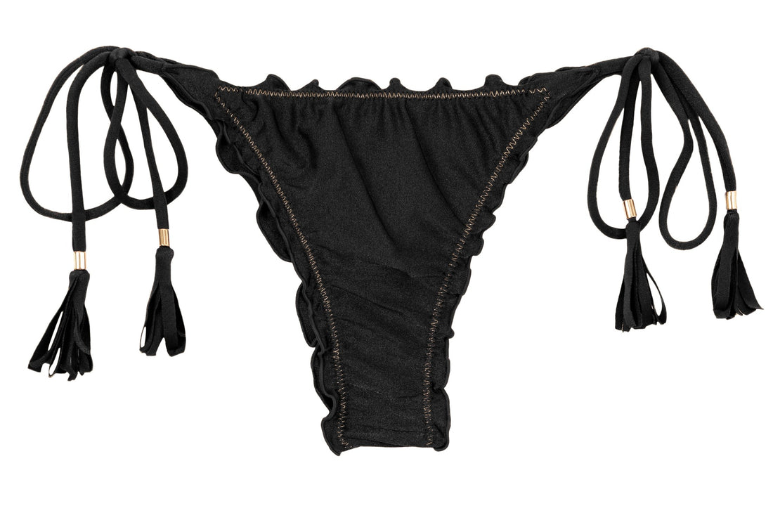 Product Front: Rio De Sol Bottom Bottom Shimmer-Black Frufru-Fio