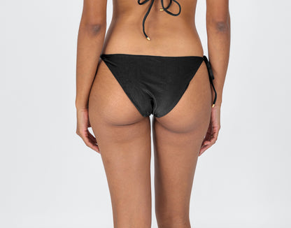 Model Back: Rio De Sol Bottom Bottom Shimmer-Black Ibiza-Comfy