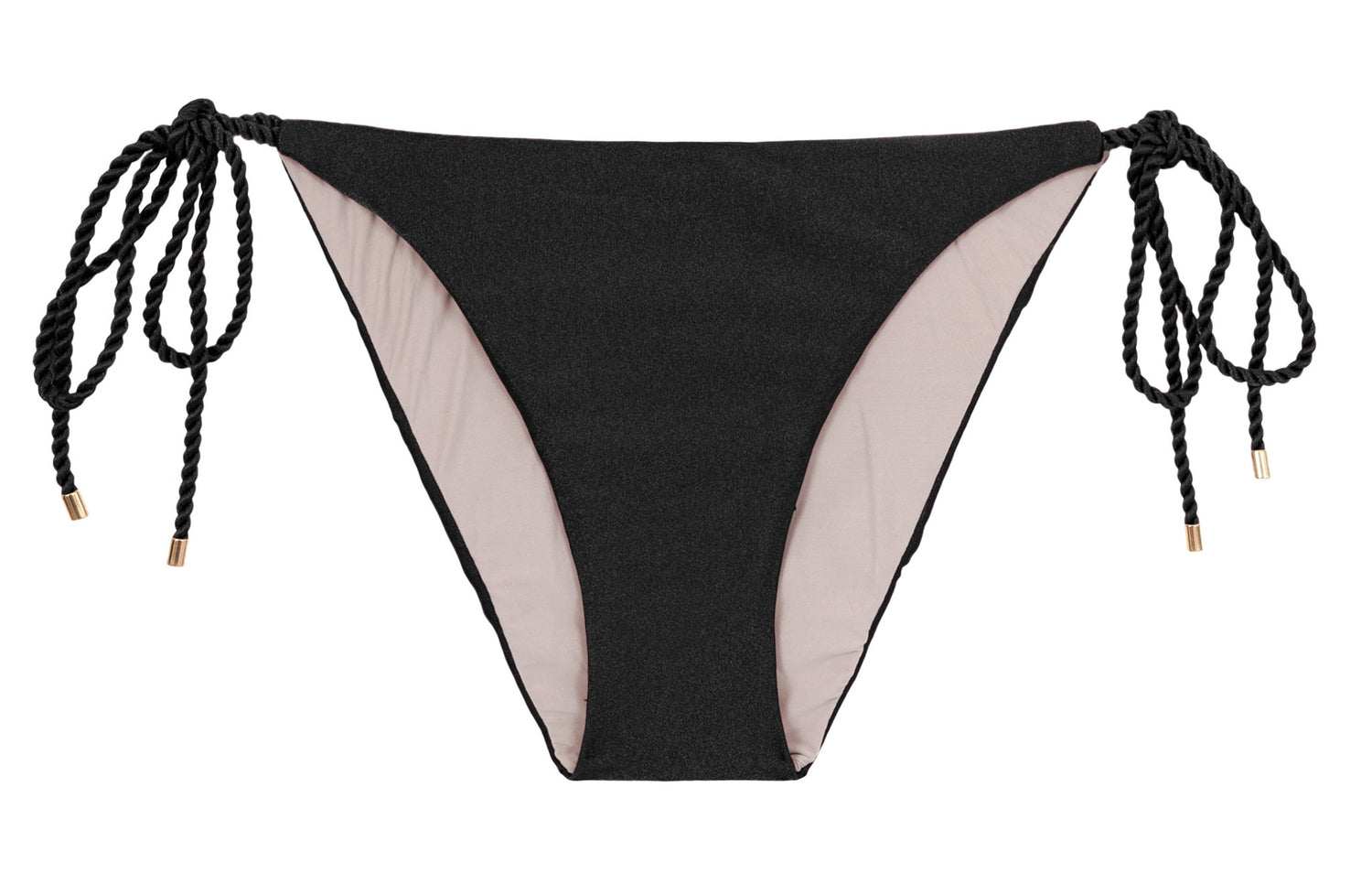 Product Front: Rio De Sol Bottom Bottom Shimmer-Black Ibiza-Rope