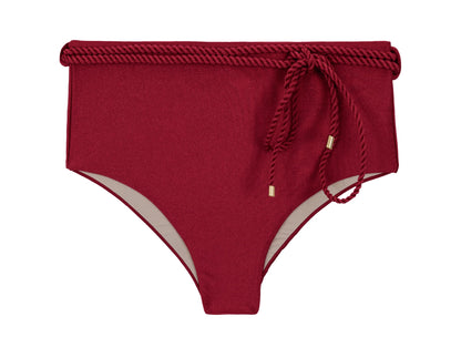 Product Front: Rio De Sol Bottom Bottom Shimmer-Divino Belted-High-Waist