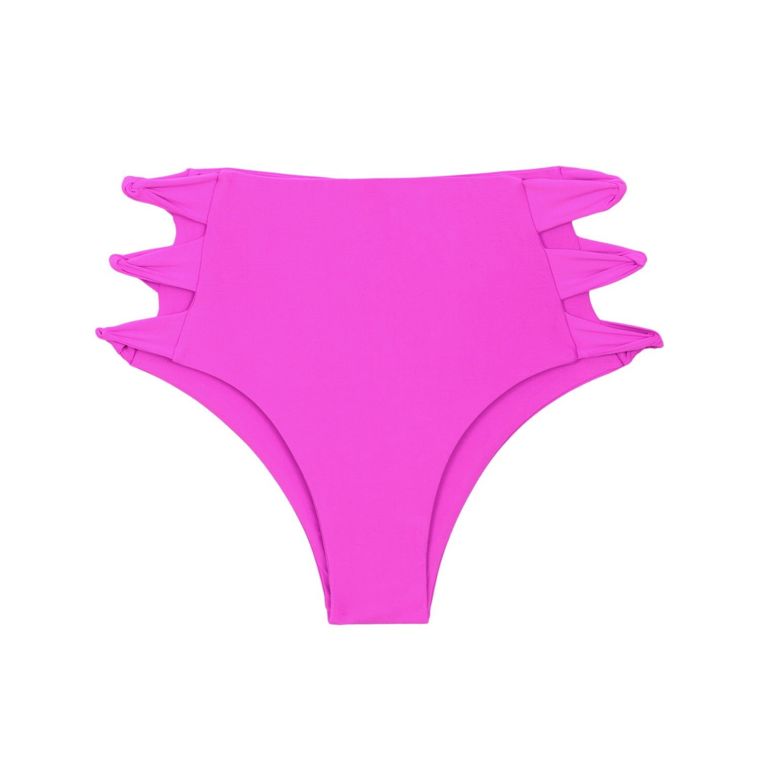 Product Front: Rio De Sol Bottom Bottom Vita-Pink High-Waist-Spin