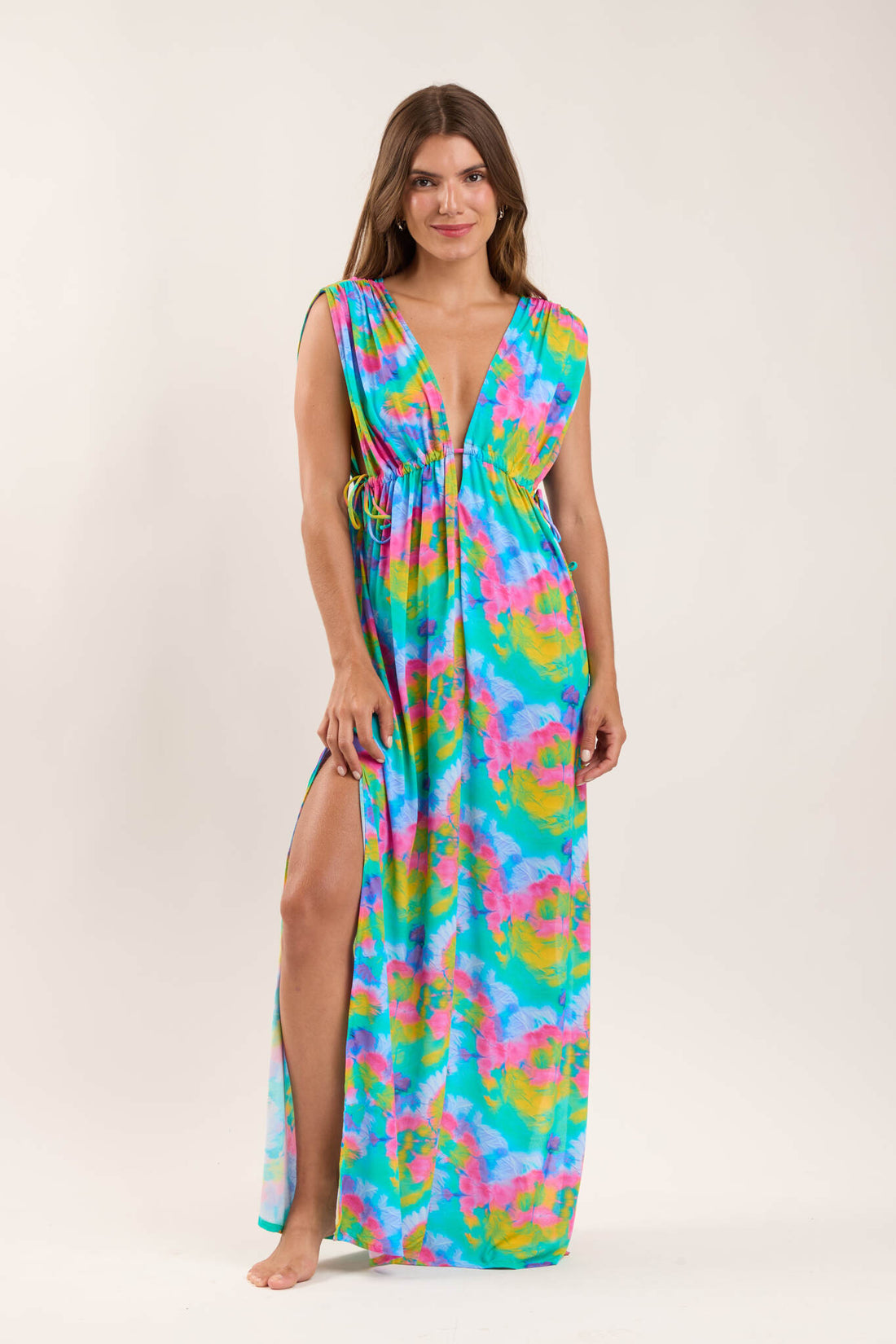 Model Front: Rio De Sol Beach Dresses Fusion Long Dress Soleil