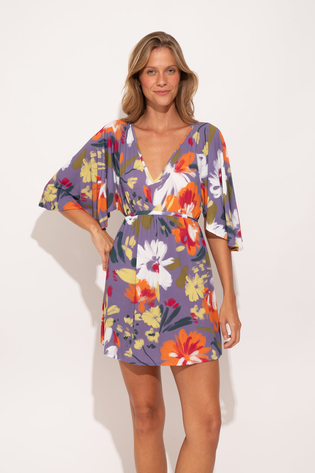 Gallery: Rio De Sol Beach Dresses Garden-Flower Mini Dress