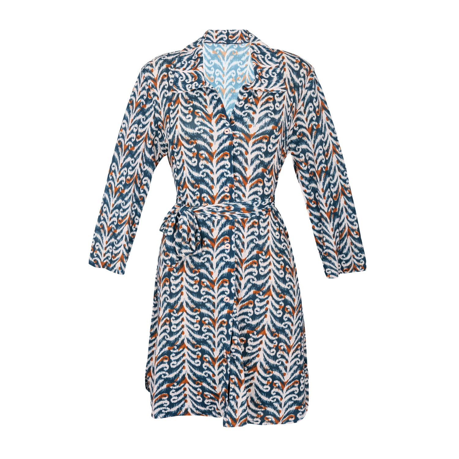 Product Front: Rio De Sol Shirtdress Ikat Chemise