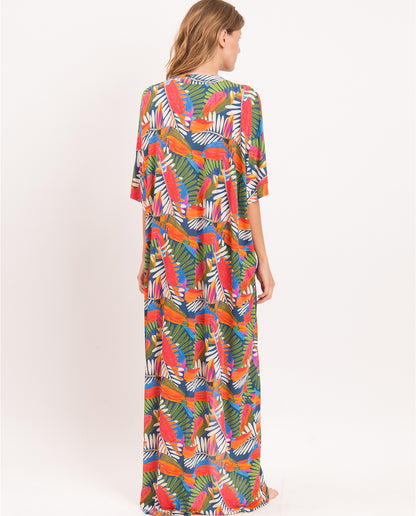 Image 07: Rio De Sol Maxi Dresses Jungle Long Dress