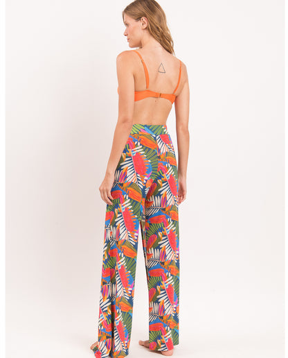 Image 07: Rio De Sol Beach Trousers Jungle Wide Pants