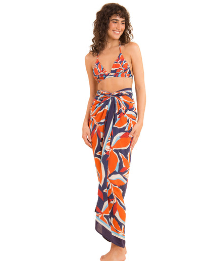 Image 07: Rio De Sol Pareo Leaves Canga