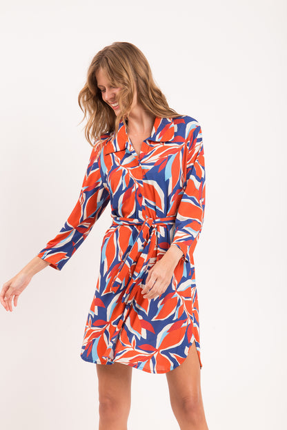 Image 11: Rio De Sol Shirtdress Leaves Chemise