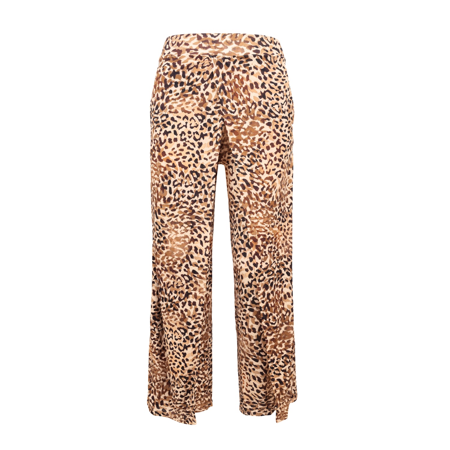 Product Front: Rio De Sol Beach Trousers Leopard Wide Pants