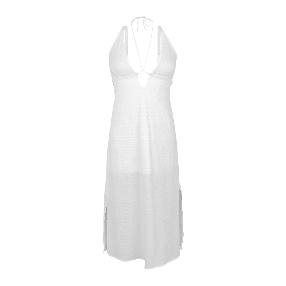 Product Front: Rio De Sol Beach Dresses Memphis-White Saida Yara