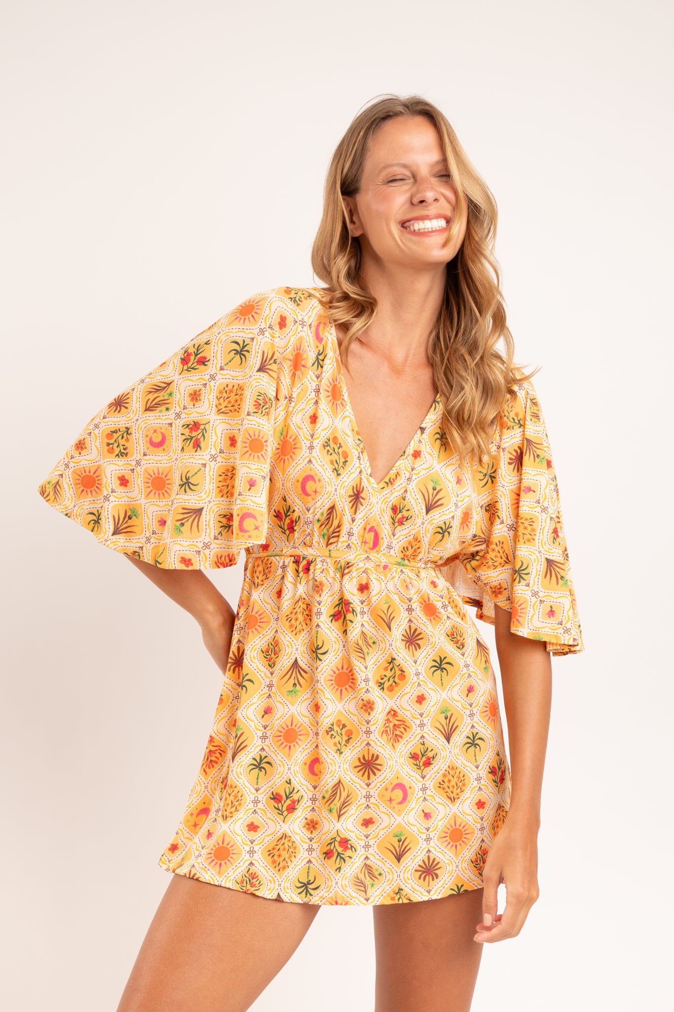 Image 07: Rio De Sol Mini Dress Mosaico Mini Dress