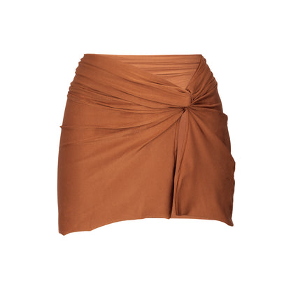 Product Front: Rio De Sol Beach Skirt Nocciola Skirt-Knot