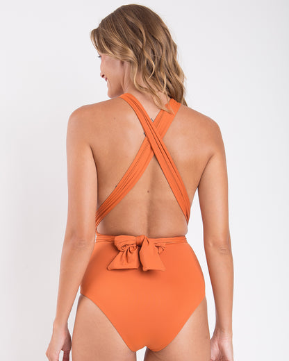 Image 05: Rio De Sol One-Piece Ocre Marina