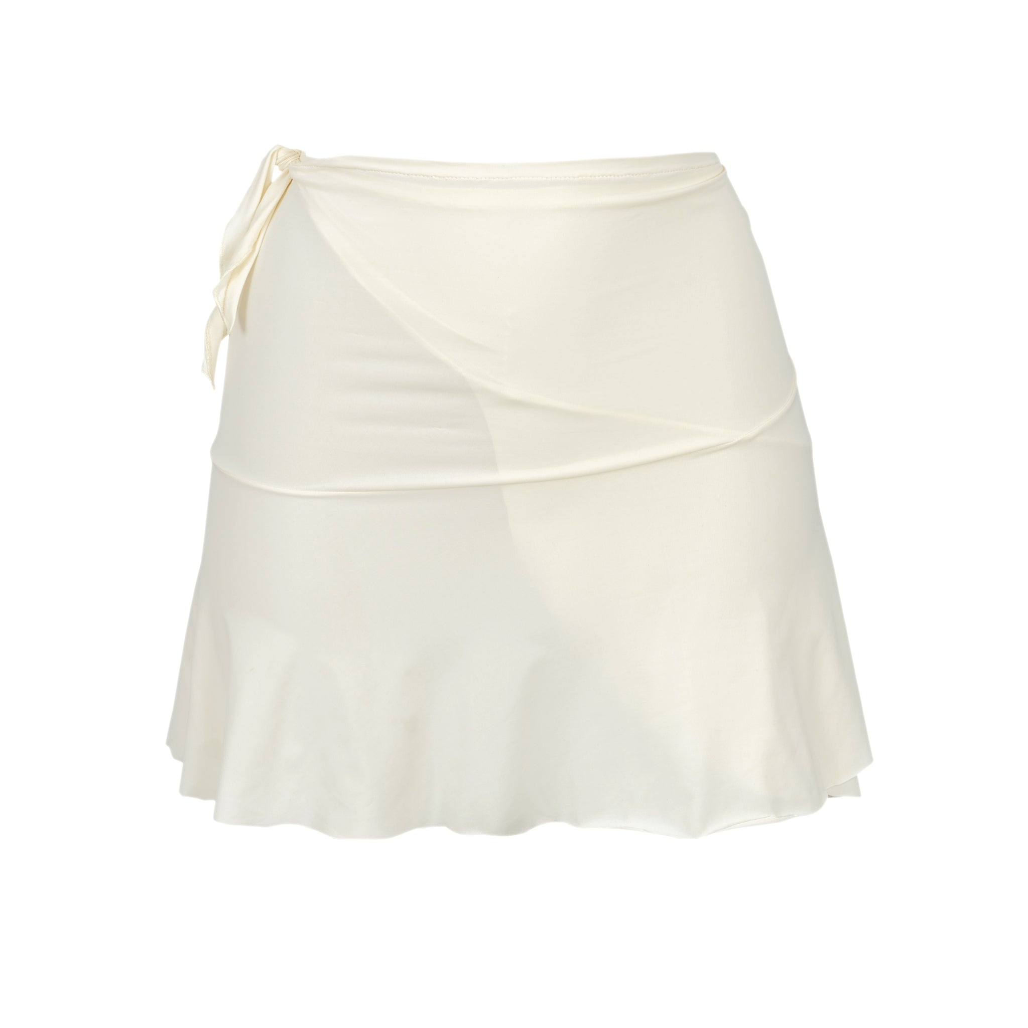 Product Front: Rio De Sol Beach Skirt Off-White Mini Skirt