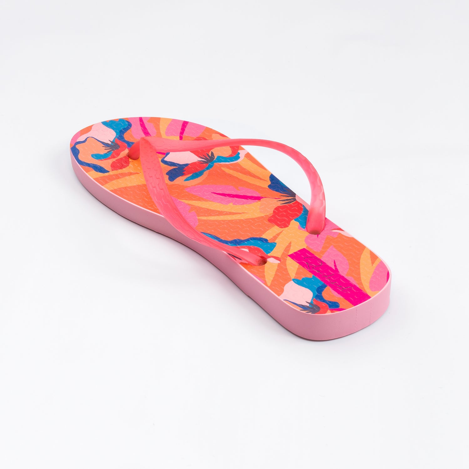 Image 04: Rio De Sol Flip-Flop Orange Bloom Slim