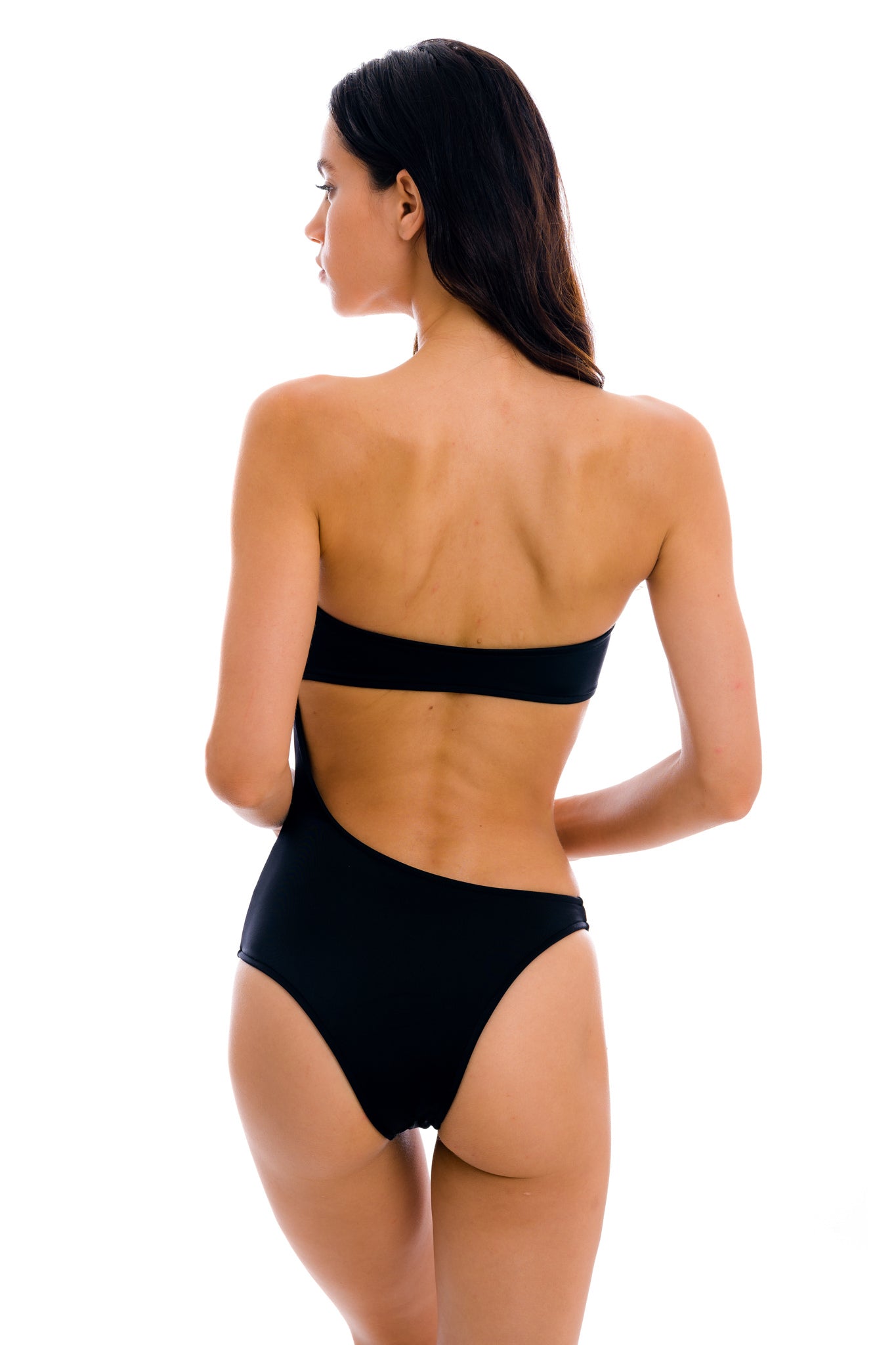 Model Back: Rio De Sol One-Piece Preto Body-Rio