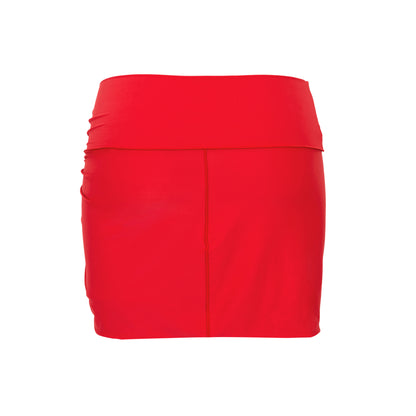 Product Back: Rio De Sol Beach Skirt Rouge Skirt-Knot