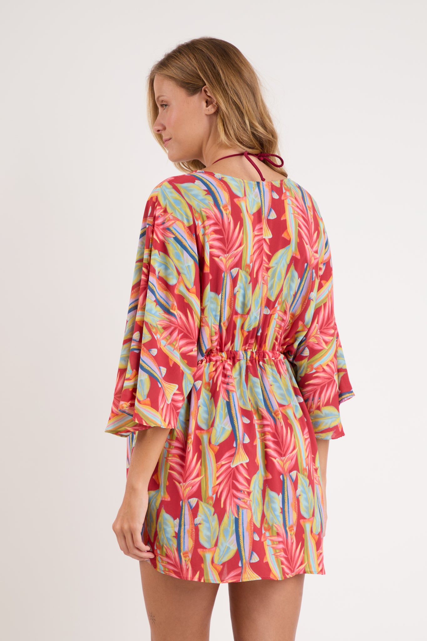 Image 08: Rio De Sol Kaftans / Cover Ups Sea-Bloom Kaftan Bel