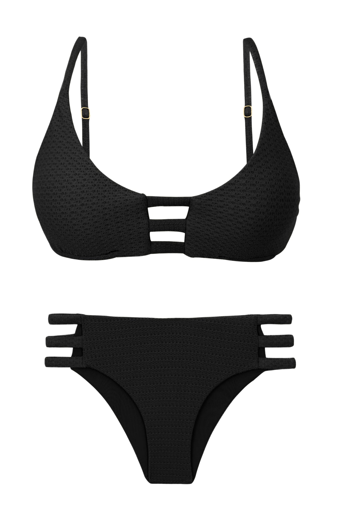 Product Front: Rio De Sol Set Set Bora-Black Bra-Trio Madrid-Trio