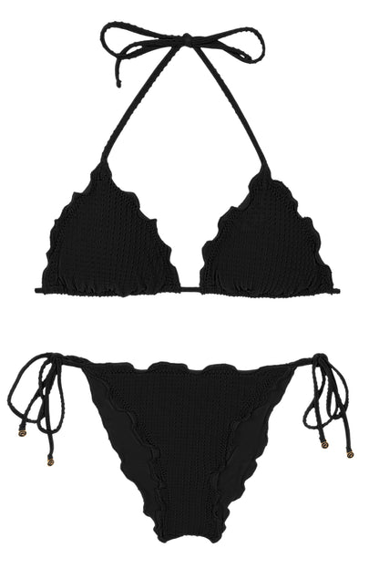 Product Front: Rio De Sol Set Set Dots-Black Frufru
