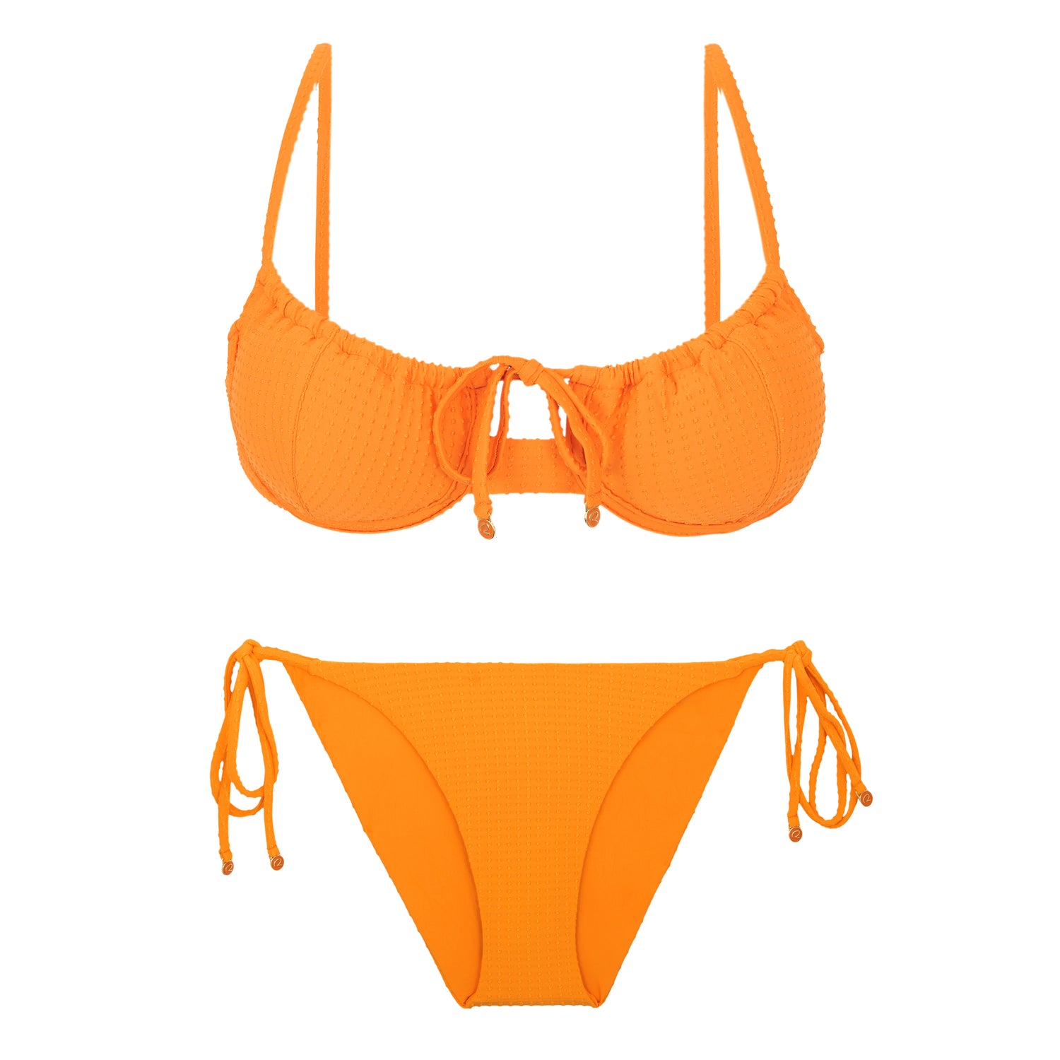 Product Front: Rio De Sol Set Set Dots-Mango Balconet-Tie Ibiza-Comfy