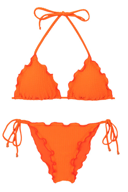 Product Front: Rio De Sol Set Set Dots-Orange Frufru