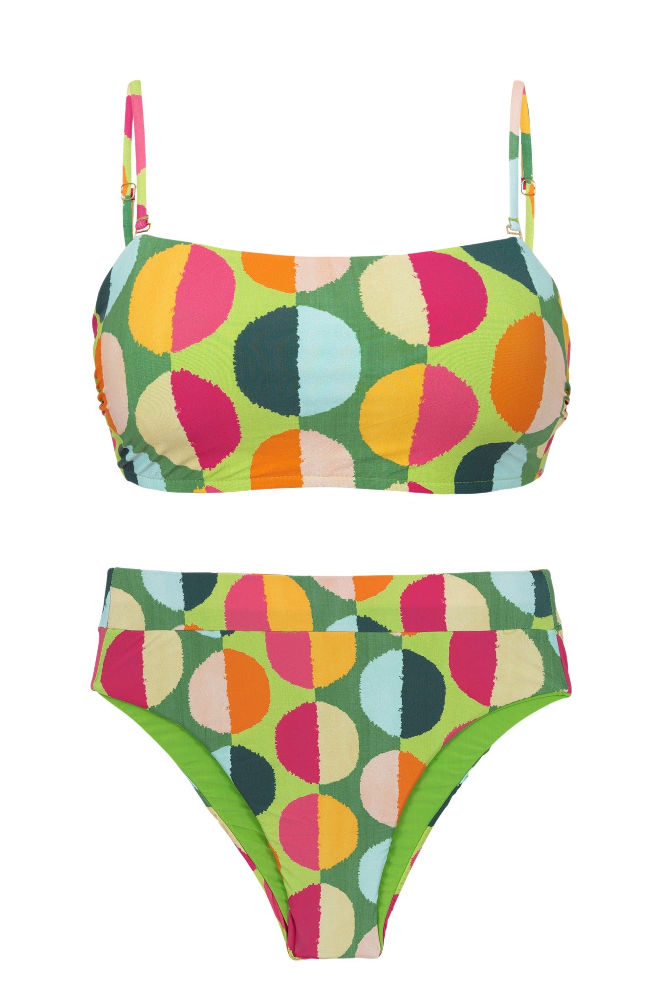 Product Front: Rio De Sol Set Set Garden-City Bandeau-Reto Hotpant-Cos