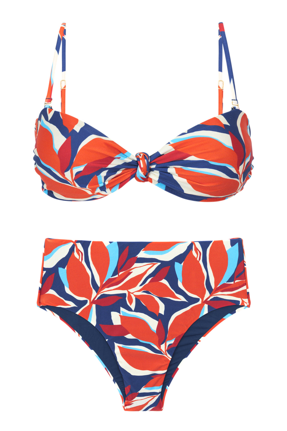 Product Front: Rio De Sol Set Set Leaves Bandeau-Joy Hotpants